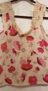 Satin Ruffle Tank top